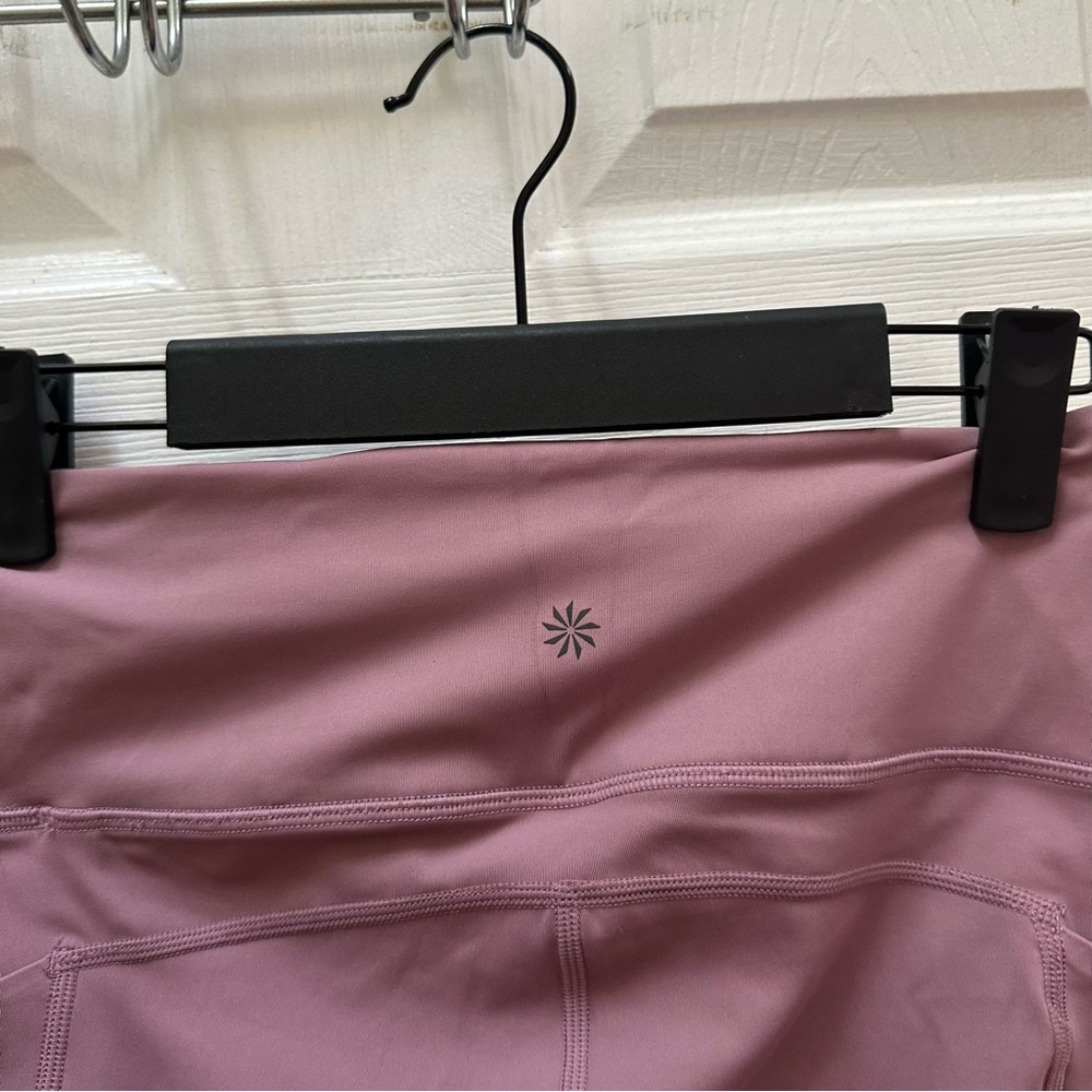 NWT Athleta Ultimate Stash 7/8 tight pink Mauve Leggings Pocket s small - Picture 7 of 9